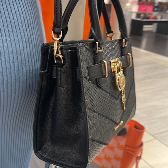Michael Kors Hamilton Small Satchel Shoulder Crossbody Bag 
Black Multi
NWT - Picture 2 of 16
